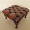 Chesterfield Wohnzimmer Set aus Leder, 1970er, 4er Set 15