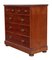 Large Victorian Flame Mahogany Chest of Drawers, 1890s 3