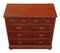 Large Victorian Flame Mahogany Chest of Drawers, 1890s, Image 7