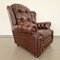 Mobilier de Salon Chesterfield Suzanne en Cuir Marron, 1970s, Set de 3 12