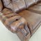 Chesterfield Suzanne Brown Leather Living Room Set, 1970s, Set of 3 14