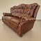 Mobilier de Salon Chesterfield Suzanne en Cuir Marron, 1970s, Set de 3 4