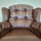 Chesterfield Suzanne Brown Leather Living Room Set, 1970s, Set of 3 13