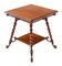 Antique Victorian Red Walnut and Brass Centre Table, 1890s, Image 2