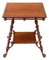 Antiker viktorianischer Tisch aus rotem Nussholz & Messing, 1890er 1