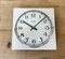 Vintage White Porcelain Wall Clock from Prim, 1970s 9