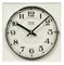 Vintage White Porcelain Wall Clock from Prim, 1970s, Image 1