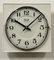 Vintage White Porcelain Wall Clock from Prim, 1970s 7