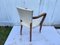 Weißer Vintage Sessel aus Holz, 1930er 10