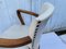 Vintage White Armchair in Wood, 1930s, Image 8