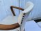 Weißer Vintage Sessel aus Holz, 1930er 8