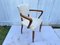 Vintage White Armchair in Wood, 1930s, Image 11