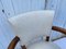 Vintage White Armchair in Wood, 1930s, Image 3