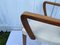 Fauteuil Vintage Blanc en Bois, 1930s 6