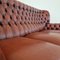 Chesterfield Living Room Set in Leather, 1970s, Set of 3 6