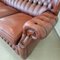 Chesterfield Living Room Set in Leather, 1970s, Set of 3, Image 14