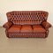 Chesterfield Living Room Set in Leather, 1970s, Set of 3, Image 3