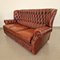 Chesterfield Living Room Set in Leather, 1970s, Set of 3 5