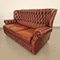 Set da salotto Chesterfield in pelle, anni '70, set di 3, Immagine 5