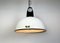 Soviet Industrial White Enamel Pendant Lamp, 1960s, Image 15