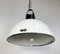 Soviet Industrial White Enamel Pendant Lamp, 1960s, Image 7