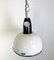 Soviet Industrial White Enamel Pendant Lamp, 1960s 10