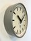 Industrial Grey Hammer Paint Factory Wall Clock from Pragotron, 1960s 3