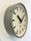Industrial Grey Hammer Paint Factory Wall Clock from Pragotron, 1960s, Image 3