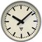 Industrial Grey Hammer Paint Factory Wall Clock from Pragotron, 1960s, Image 1