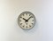 Horloge Murale Industrielle Hammer Paint Factory Grise de Pragotron, 1960s 2