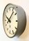 Horloge Murale Industrielle Hammer Paint Factory Grise de Pragotron, 1960s 5