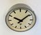 Industrial Grey Hammer Paint Factory Wall Clock from Pragotron, 1960s 6