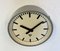 Industrial Grey Hammer Paint Factory Wall Clock from Pragotron, 1960s, Image 6