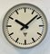Industrial Grey Hammer Paint Factory Wall Clock from Pragotron, 1960s, Image 7