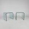 Waterfall Side Tables attributed to Angelo Cortesi for Fiam, Italy, 1980s, Set of 2, Image 1
