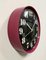 Vintage East German Pink Bakelite Wall Clock from Weimar, 1980s, Image 5