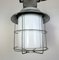 Industrielle Käfiglampe aus Aluminium mit Milchglas von Elektrosvit, 1970er 6