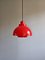 Scandinavian Red Hanging Light from Nordisk Solar, 1970s, Image 14