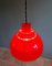 Scandinavian Red Hanging Light from Nordisk Solar, 1970s 6