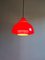 Scandinavian Red Hanging Light from Nordisk Solar, 1970s 2