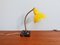 Yellow Lacquered Metal Type Desk Lamp, 1950s, Image 1