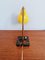 Yellow Lacquered Metal Type Desk Lamp, 1950s 17