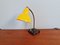 Yellow Lacquered Metal Type Desk Lamp, 1950s, Image 4