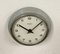Reloj de pared de Alemania Oriental vintage gris de Weimar Electric, años 70, Imagen 3