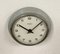 Vintage East German Grey Wall Clock from Weimar Electric, 1970s, Image 3