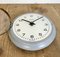 Vintage East German Grey Wall Clock from Weimar Electric, 1970s 17