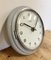 Vintage East German Grey Wall Clock from Weimar Electric, 1970s 14