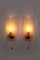 Glass Wall Lamps with Brass Details from Kalmar, 1950, Set of 2, Image 10