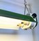 Industrial Green Hanging Tube Light from Polam, 1970s 10