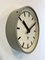 Industrial Grey Factory Wall Clock from Pragotron, 1960s, Image 5